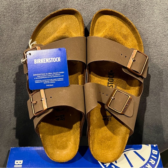 Birkenstock Shoes - Birkenstock Women’s Arizona Sandals Birkibuc Mocha Size 10 US 41 EU Narrow